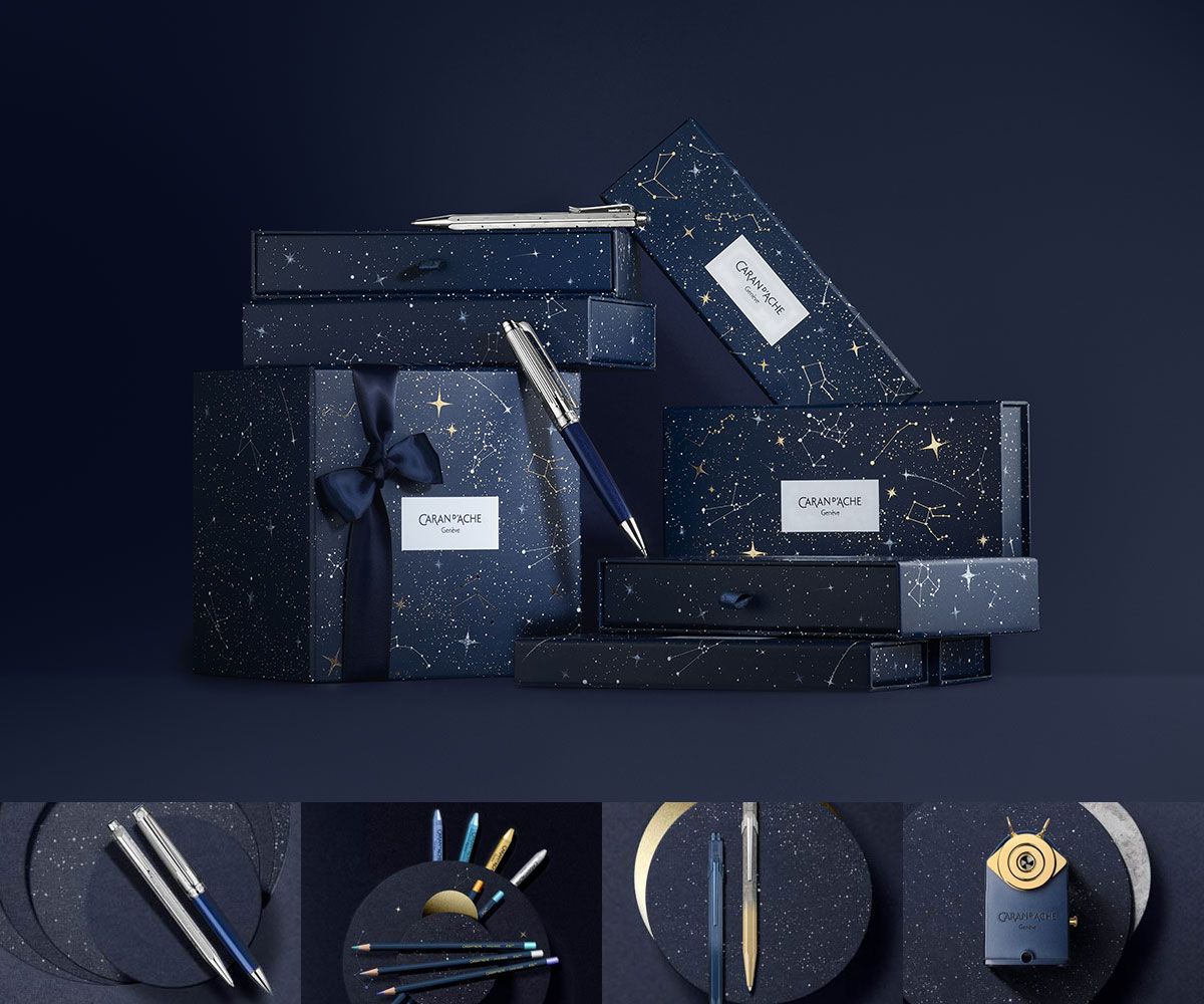 Cosmic Blue Collection fra Caran d'Ache - findes hos Viking 1914